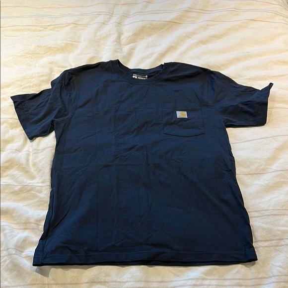 Carhartt Blue Short Sleeve Tee Classic Design - Picture 1 of 2
